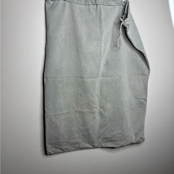 Vintage Gray/green Laundry Bag Handmade! Heavy Duty!
