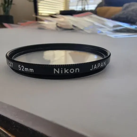 Nikon L37 52mm UV Filter Black Lens Protection Screw-In Japan Non-Reflex Glass