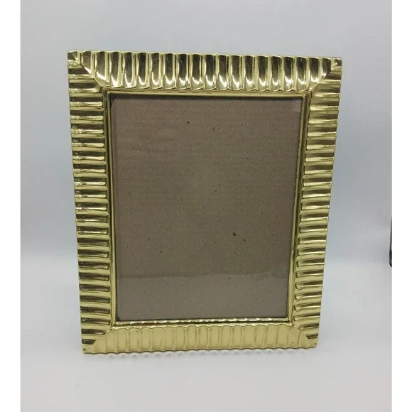 Brass Madison Collection 8x10 Photo Picture Frame Free Standing or Wall Hanging