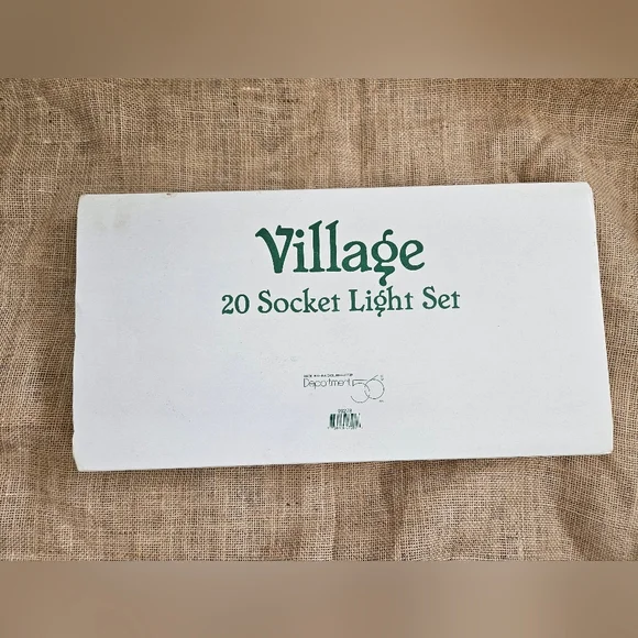 Department 56 Christmas Village Light Set 20 Socket for Your Holiday Village