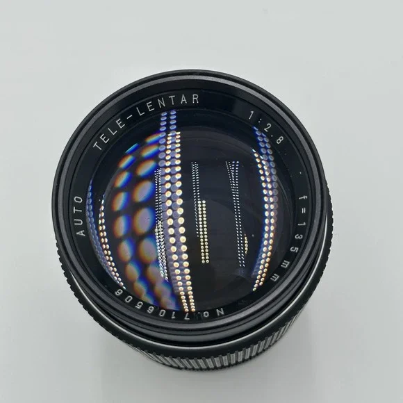 Camera Lens Tele-Lentar 1:2.8 f=135mm Manual Focus Lens Japan Vintage No 7106506