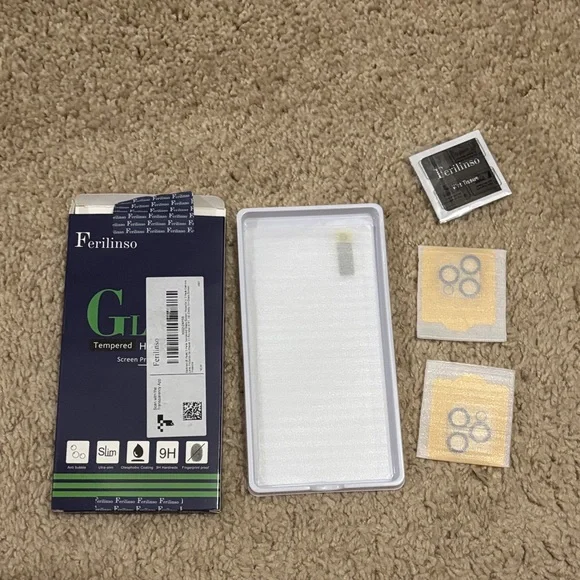Iphone 11 Pro Max Tempered Glass Screen Protector (1) & Camera Lens (2)
