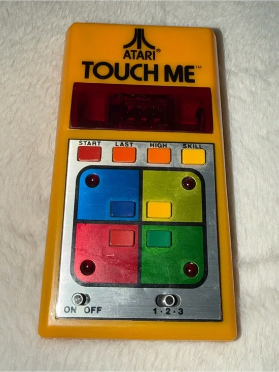 Atari Touch Me Handheld Electronic Video Game Toy Vintage Classic Tested Works G