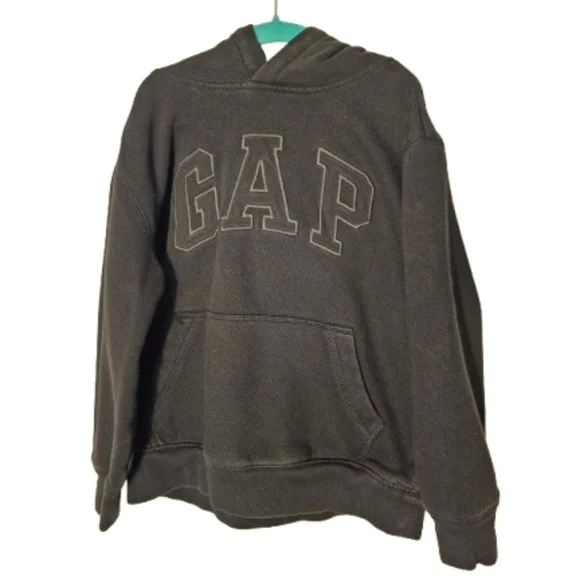 GAP Kids Black Logo Hoodie Size Small