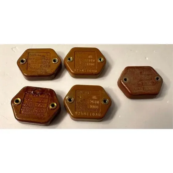 Lot of 5 DC Mica transmitting Capacitor Cornell Dubilier 2500-5000 DC Type A2/XM