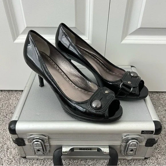 Coach Black Patent Leather‎ Heels