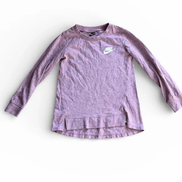 Nike Girl’s Purple Long Sleeve Pullover Size 5 Small EUC