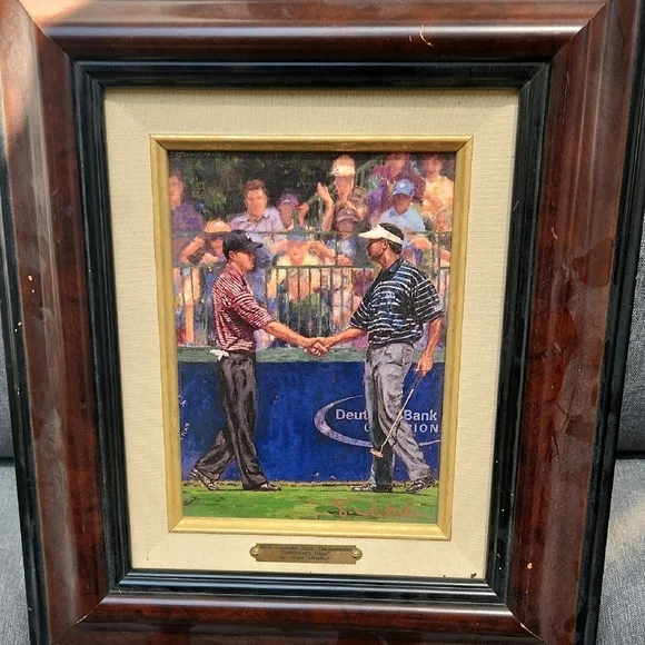 Brown and Black Picture Frame Accent