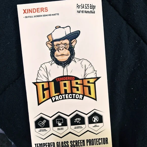 Xinders Tempered Glass Screen Protector for SA S25 Edge