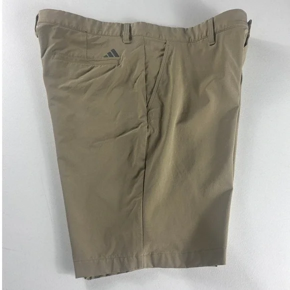 Adidas Mens Golf Shorts Size 36 Brown Khaki Stretch Primegreen Performance