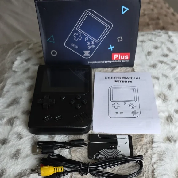 Retro FC Black Handheld Game Console