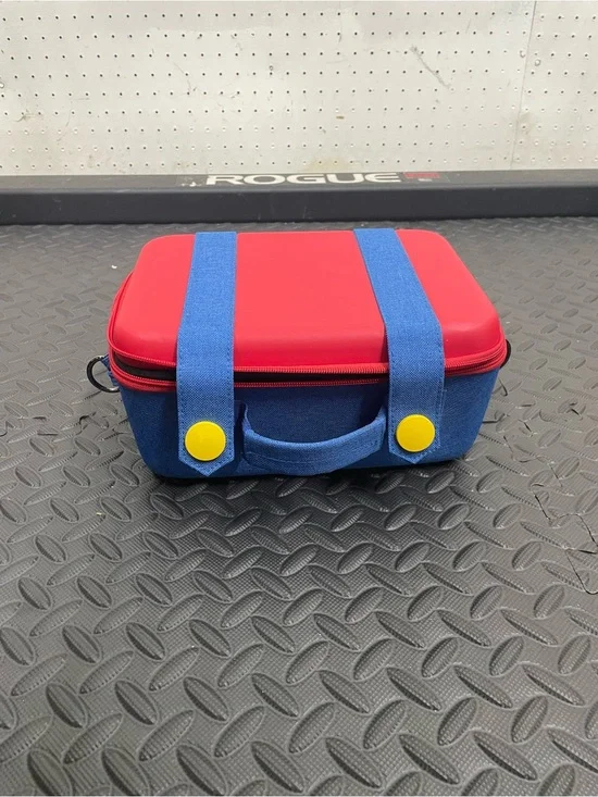 Nintendo Red and Blue Carry Case with Yellow Accents
