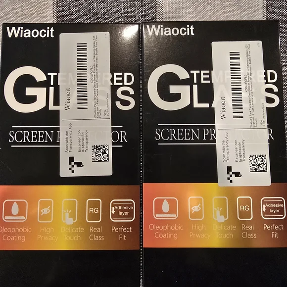 Tempered Glass Screen Protector - Black