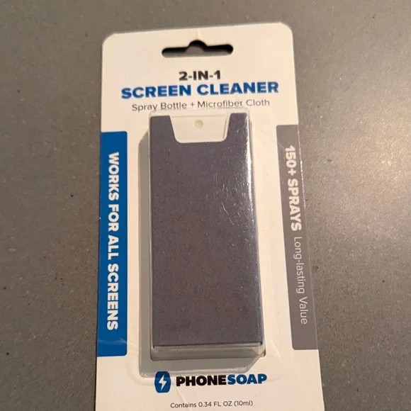 PhoneSoap 2-in-1 Screen Cleaner - Silver
