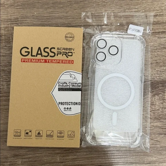 Tempered Glass Screen Protector for iPhone - Clear iPhone 16 pro Max