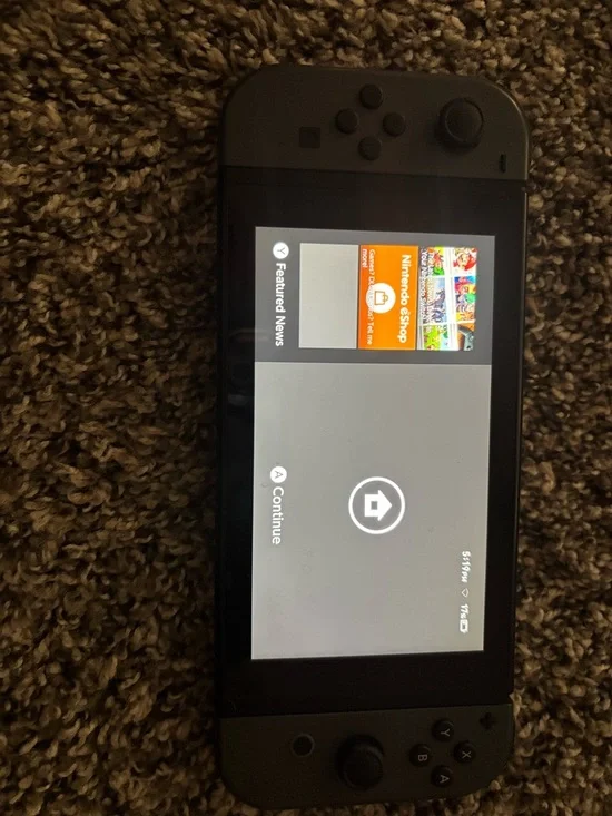 Nintendo Switch Console with Dark Gray Joy‑Con