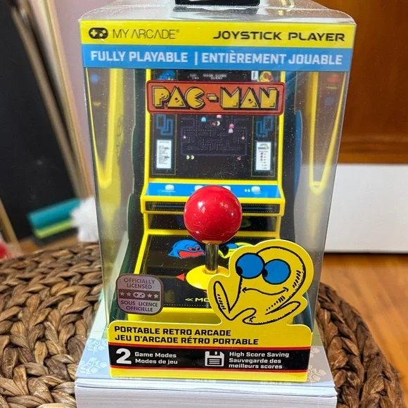 Arcade Pac-Man Portable Retro Arcade - Yellow with Red Joystick