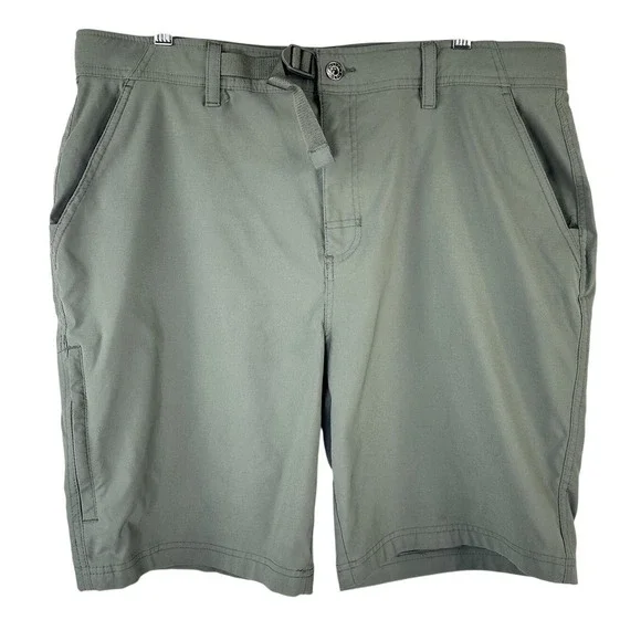 Gerry Green Shorts Adjustable Stretch Waist Zip Pockets Lightweight Men's 38