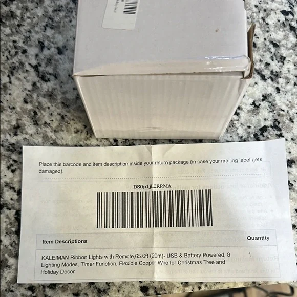 NWT KALEMIAN Ribbon Lights with Remote
