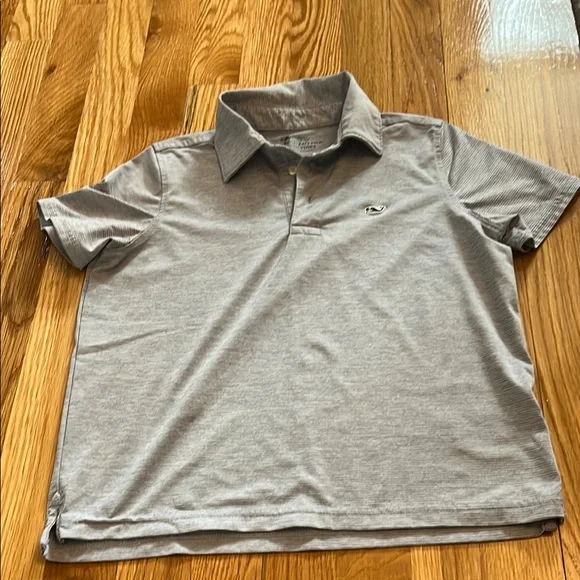 Vineyard Vines Gray Polo Soft Cotton Blend Short Sleeves