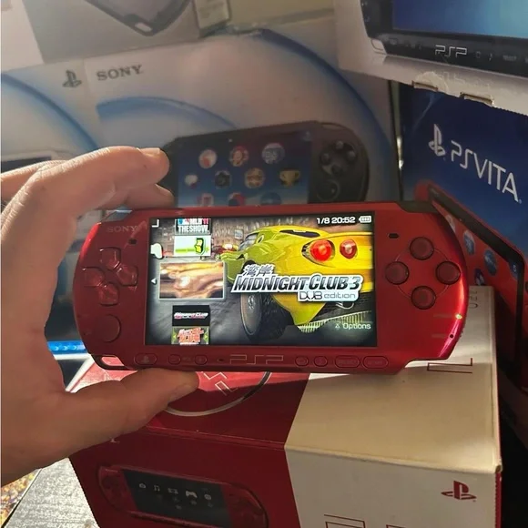 Sony PSP Portable Gaming Console - Red