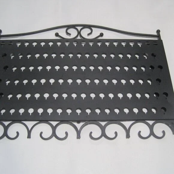 Mango Steam Black Wall Mounted Jewelry & Earring Display Hanger Hooks Organizer
