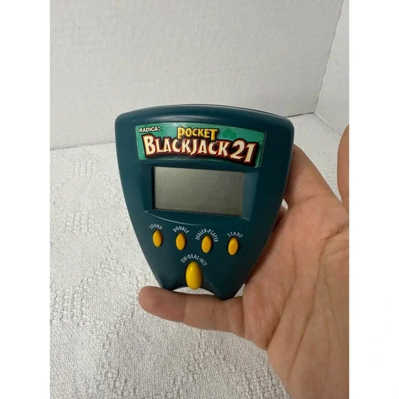 Vintage Nostalgic Radica Pocket Blackjack 21 Handheld Electronic Game 1999