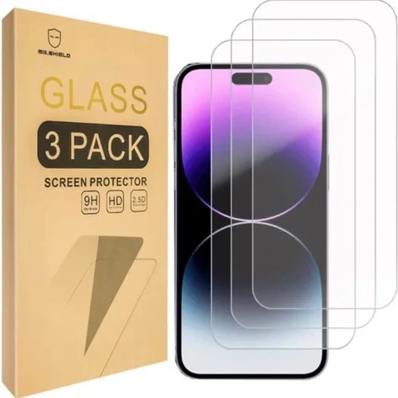 3x iPhone Screen Protectors Tempered Glass iphone screen protector