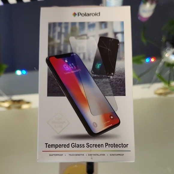 Polaroid Tempered Glass Screen Protector - Black and Clear