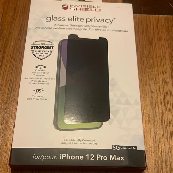 Zagg Black Privacy Screen Protector for Cell Phones