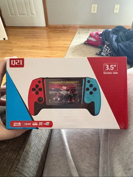 Q2 Portable Handheld Game Console - Red & Blue Grips