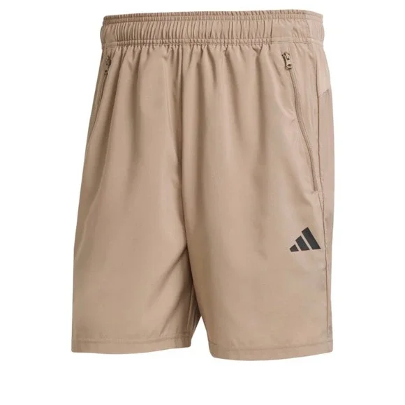 Adidas Men Train Essentials Woven Training Shorts Chalky Brown Size L 7 Inch NWT