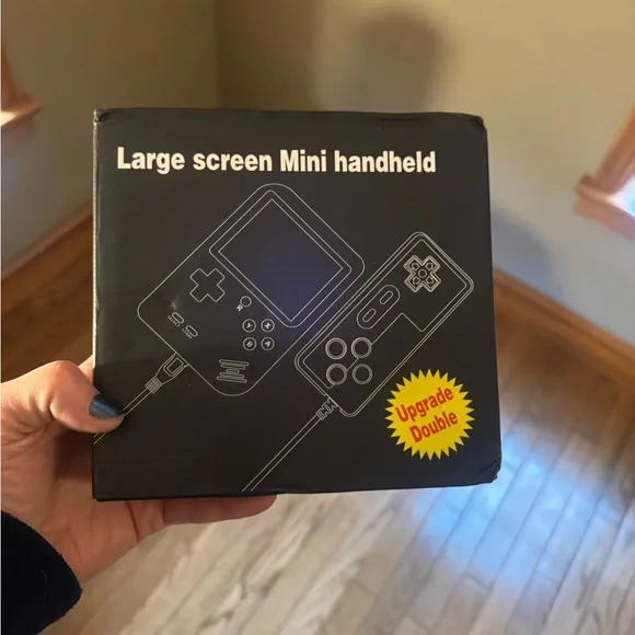 Large Screen Mini Handheld Gaming Console - Black