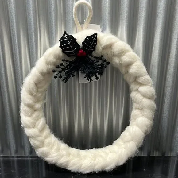 Williams Sonoma felt Christmas wreath