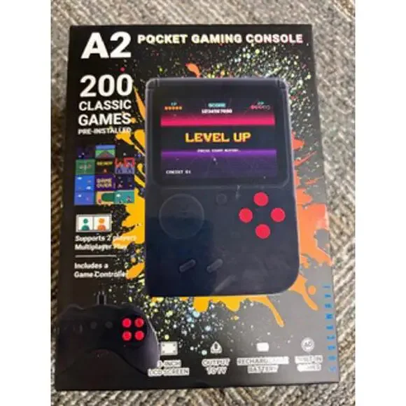 A2 Pocket Gaming Console with 200 Classic Games