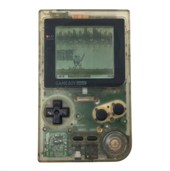 Nintendo Game Boy Pocket Clear Design Plus One Game