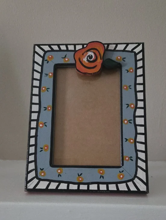 Anita Rosenberg Vintage Handpainted Photo Frame