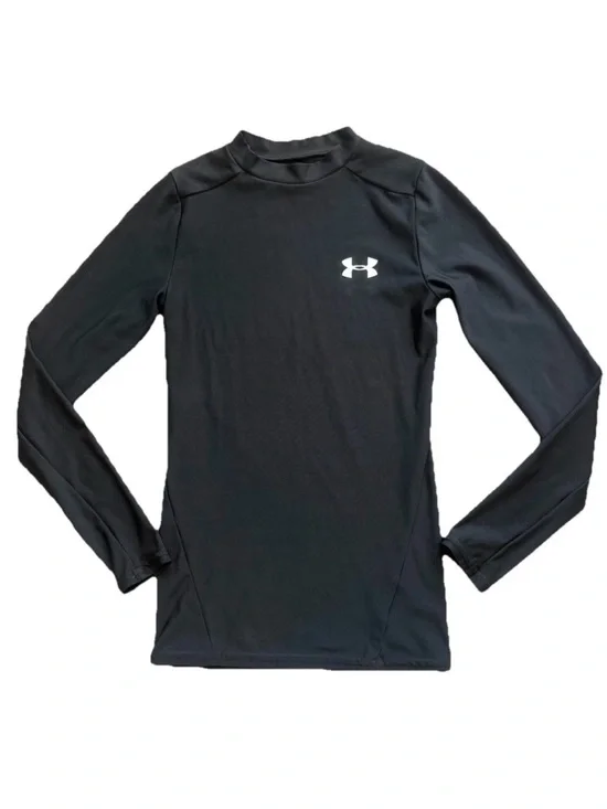 Under Armour HeatGear Kids’ YSM Black Long-Sleeve Athletic Base Layer Top VGUC