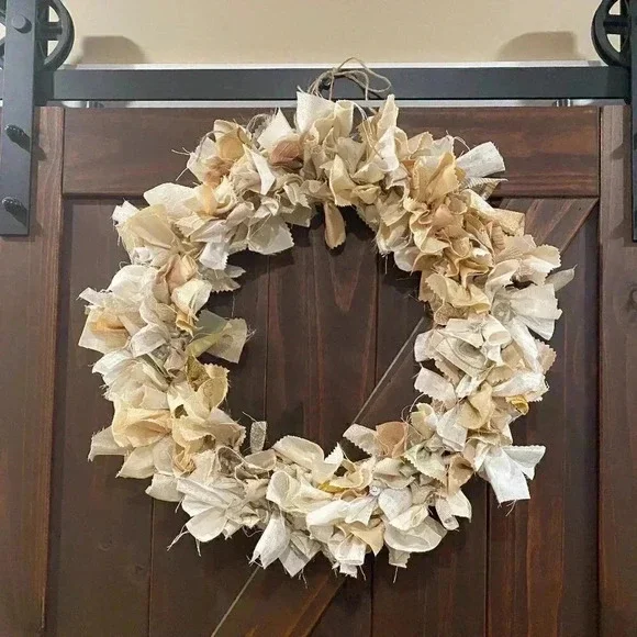 Homemade Rag Wreath - 18