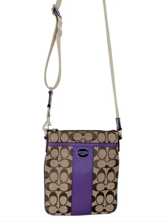 Coach Signature Logo Canvas Crossbody