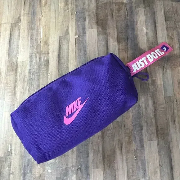 Nike Purple Pencil Gym Organizer Zipper Pouch Lightweight LOOK AT PICTURES