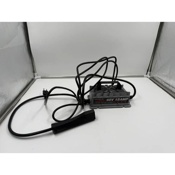 Golf Cart Charger, 48V 15A Golf Cart Battery Charger for EZGO RXV & TXT with 3 P