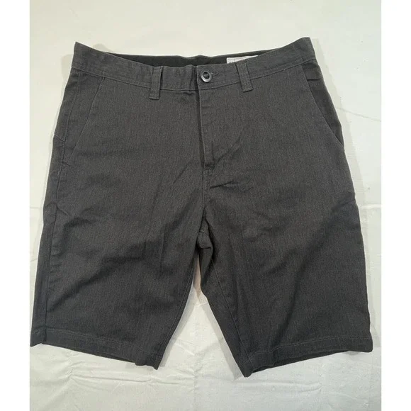 Volcom Gray Stretch Denim Shorts Men's 33 True To This Casual Skate Summer