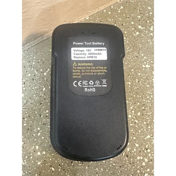 18V 4000mAh Power‎ Tool Battery CEB0073 Replace HPB18 Black