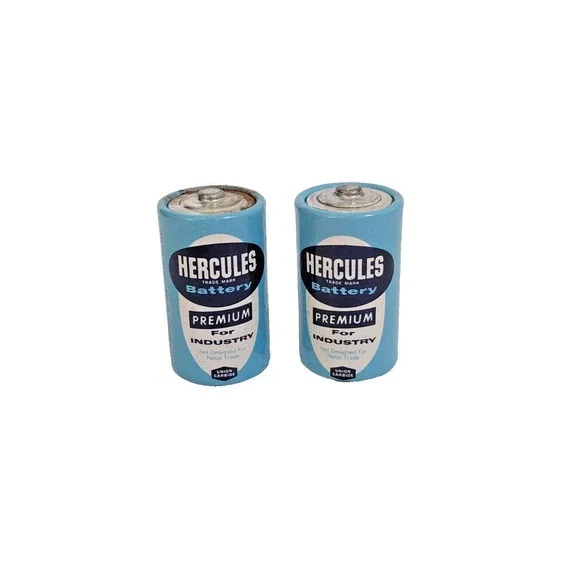 Vintage Hercules D‎ Batteries Union Carbide Industrial Advertising Props USA Lot