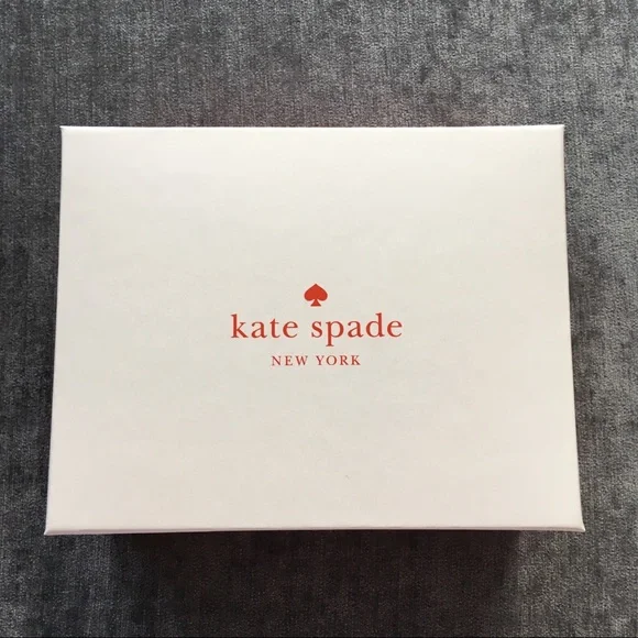 Kate Spade Jewelry Box Red White Classic Logo 4.5 x 5.75 inches