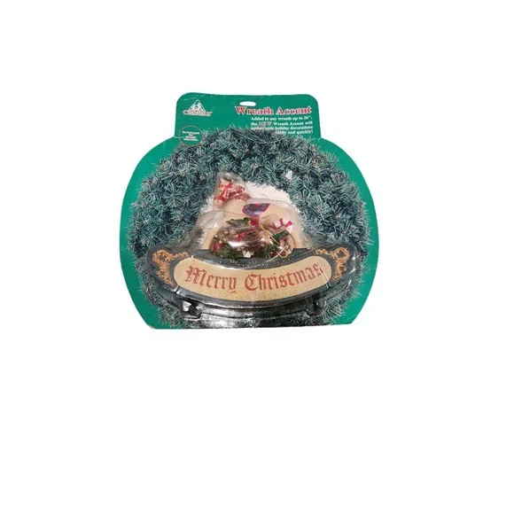 WREATH BUILDING KIT Horse And Presents CHRISTMAS HOLIDAY WREATH ACCENT‎ PIECES
