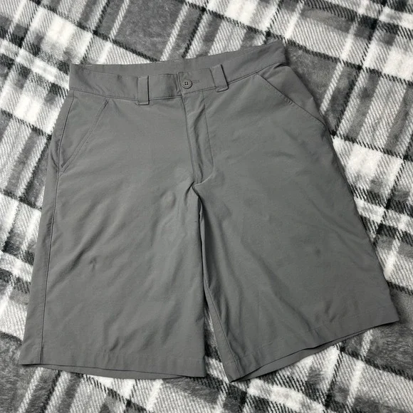 Under Armour Golf Shorts Mens 34 Gray Performance Chino Bermuda UA