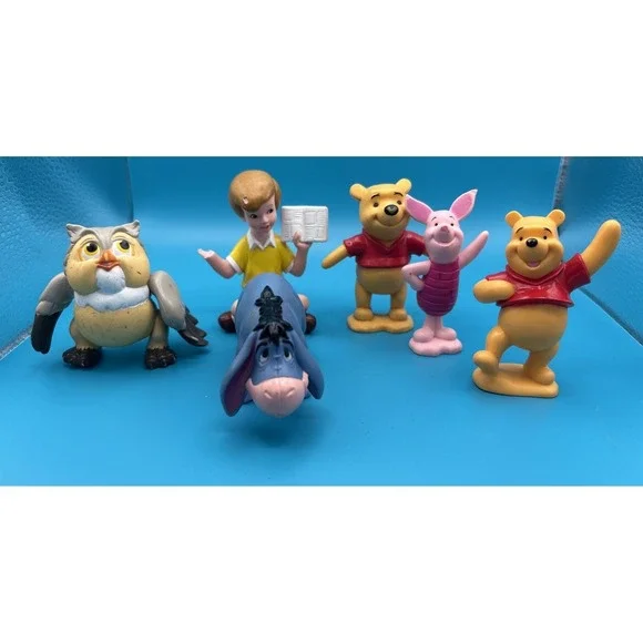 Winnie the Pooh Vintage Figurines Pooh Eeyore Piglet Set‎ Disney