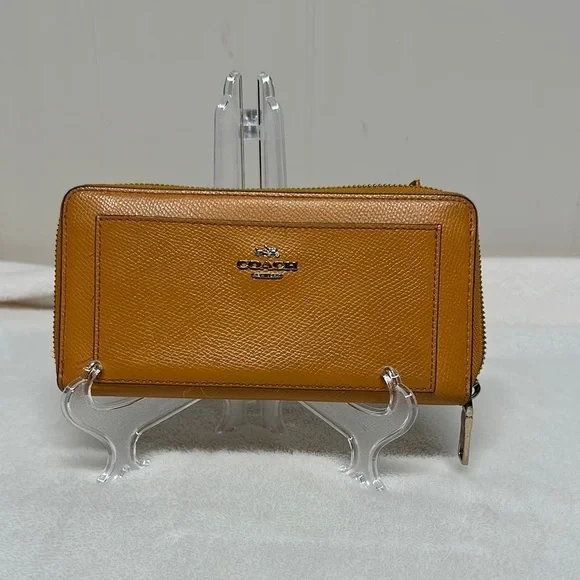 Coach Tan/ orangish Leather Wallet